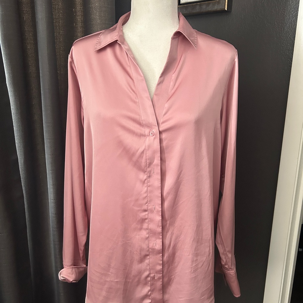 H&M Soft Pink Button Down Shirt